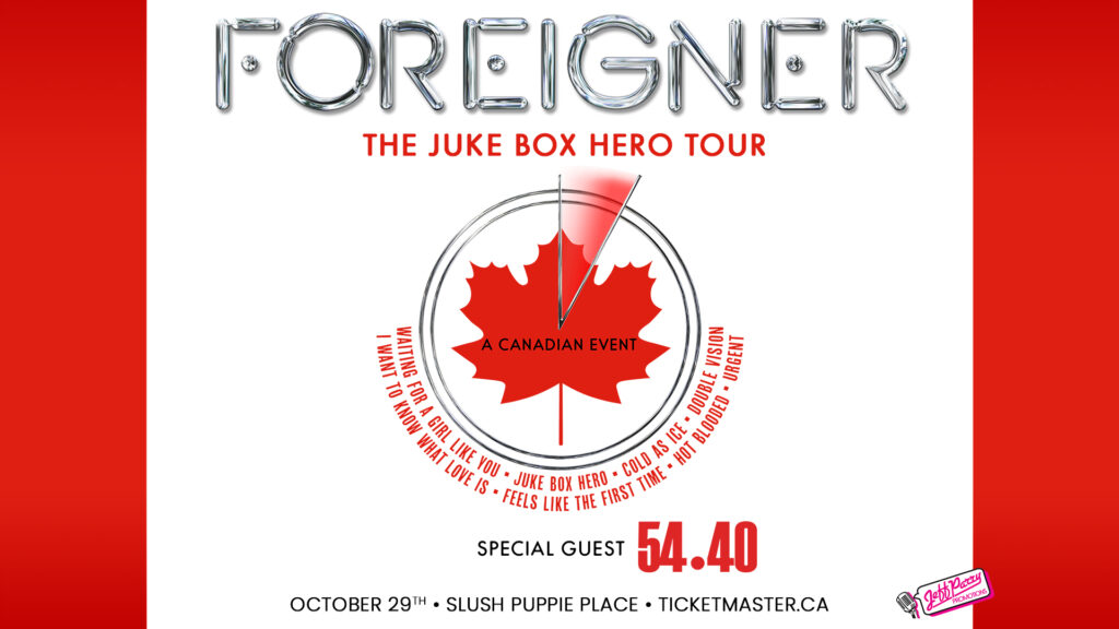 FOREIGNER JUKE BOX HERO TOUR KINGSTON ONTARIO CANADA