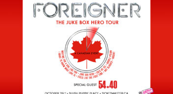 FOREIGNER JUKE BOX HERO TOUR KINGSTON ONTARIO CANADA